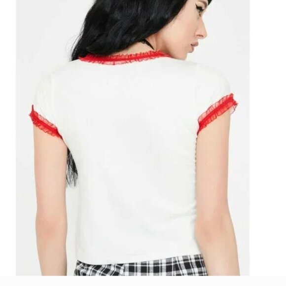 O-Mighty Before You Scold Me Mom Ruffle Baby Tee - Picture 7 of 7